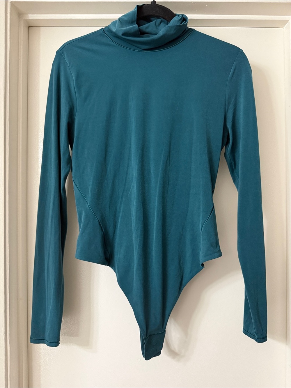 Lululemon Wundermost Nulu Turtleneck Bodysuit Storm Teal, Small